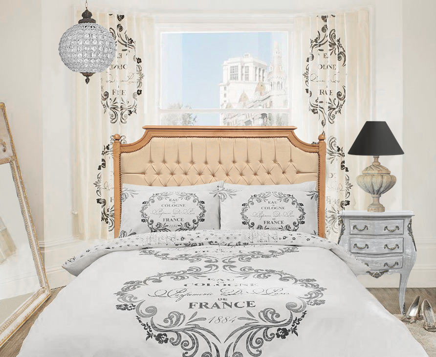 bed headboard style chic French country chic style Royal Art Palace